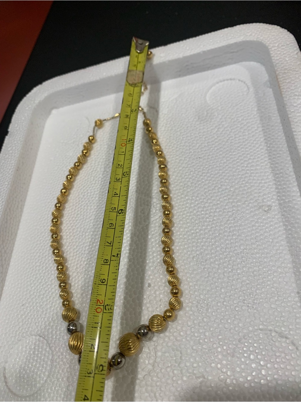 Gold-Tone Beaded Necklace - Elegant Women's Jewelry